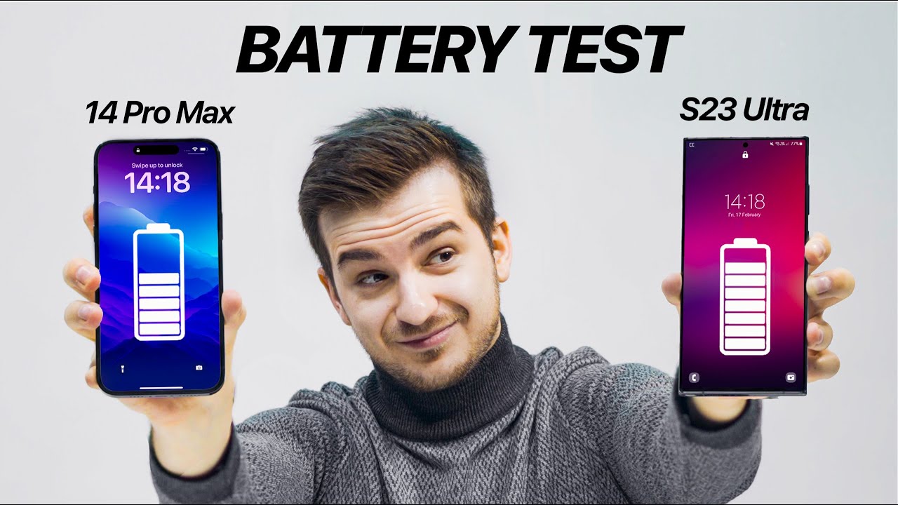 S23 Ultra vs iPhone 14 Pro Max - Real-World Battery Test!