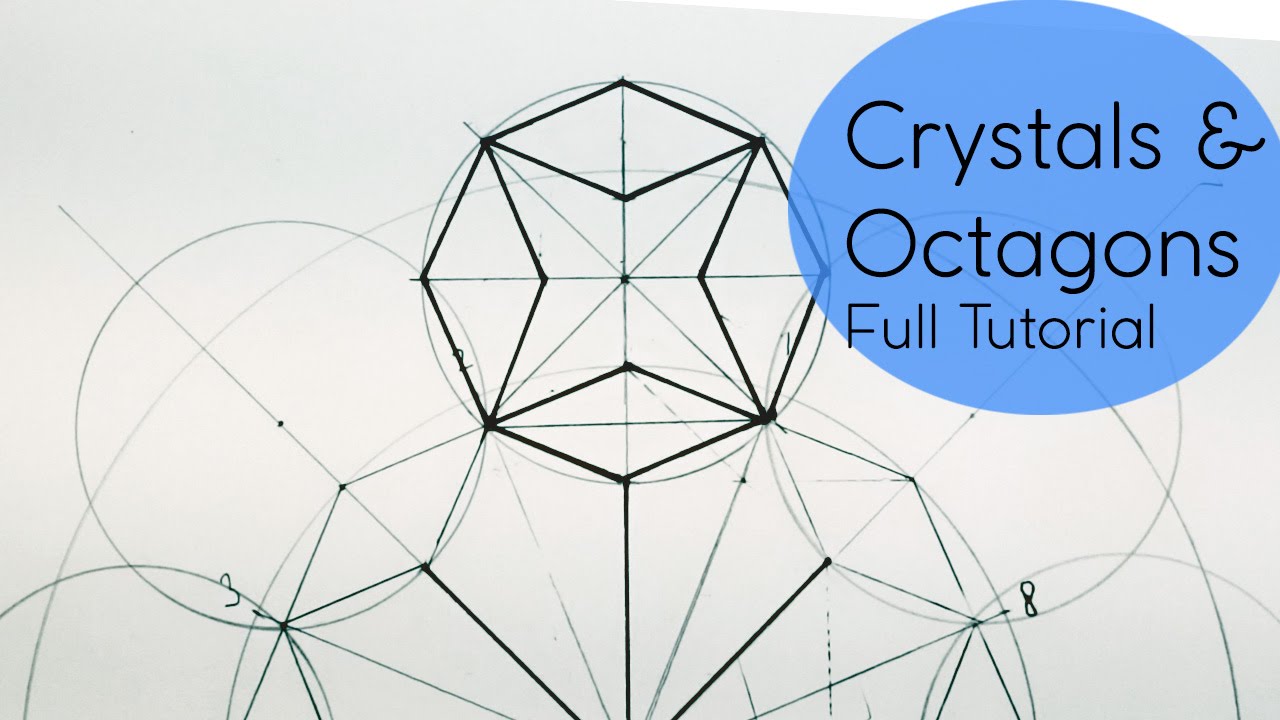 Crystal & Octagons - How 2 Draw Geometric Patterns | DearingDraws