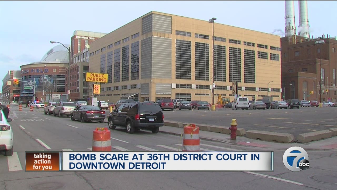Bomb scare at 36th District Court