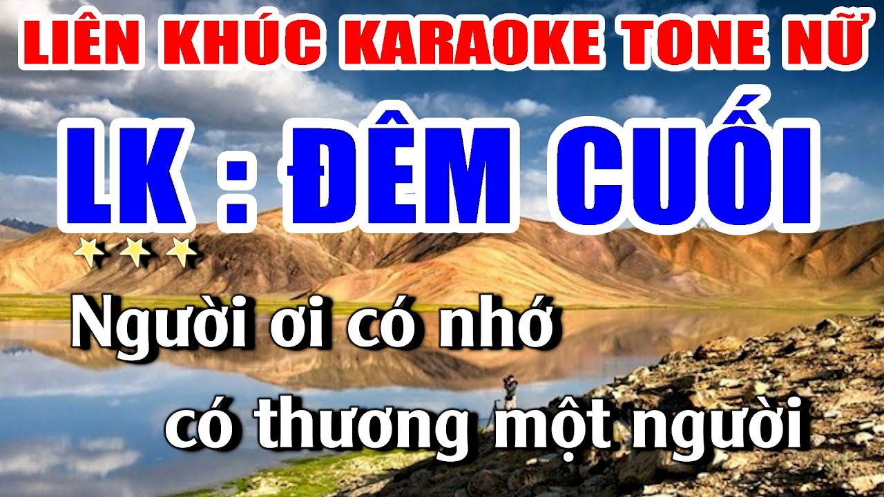 Liên Khúc Karaoke Đêm Cuối Nhạc Sống Khánh My | Tone Nữ Dễ Hát Nhất