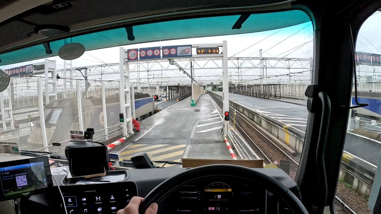 Calais France To Folkestone England Train Crossing With A Migrant On Board