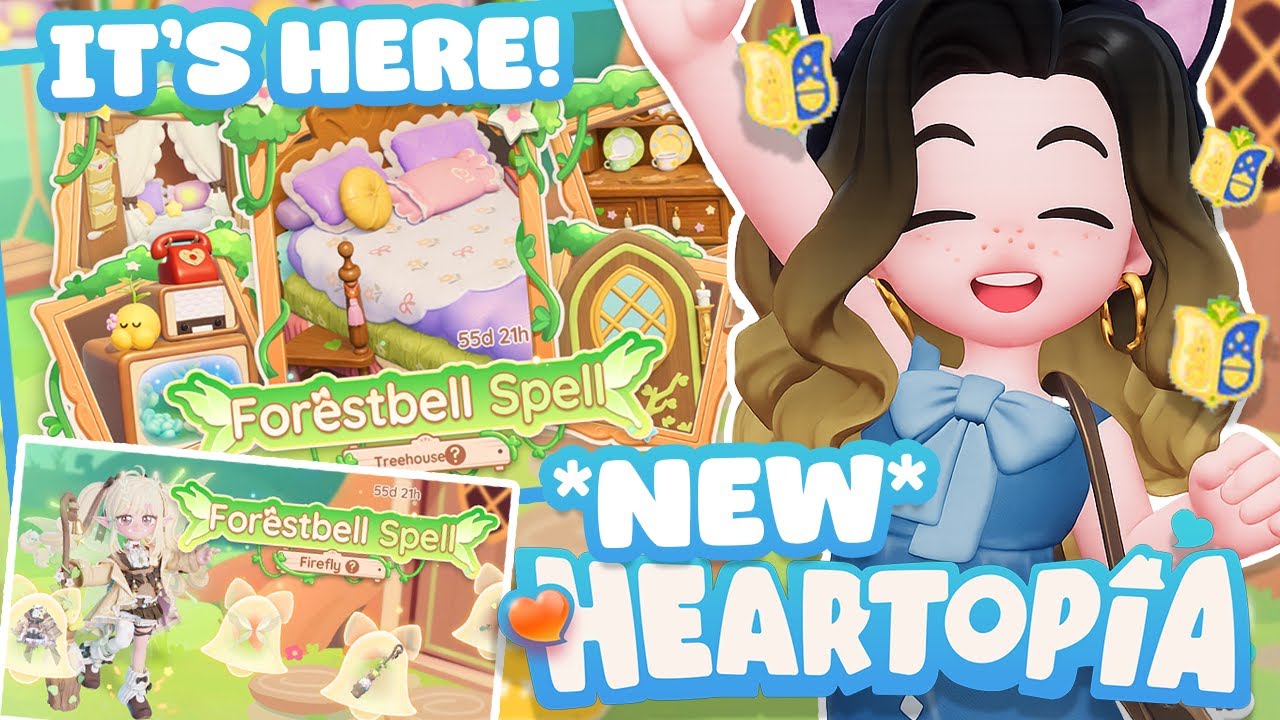 IT&rsquo;S HERE! 🌳 Forestbell Spell TREEHOUSE Update in HEARTOPIA | ALL Items + Gacha Pulls