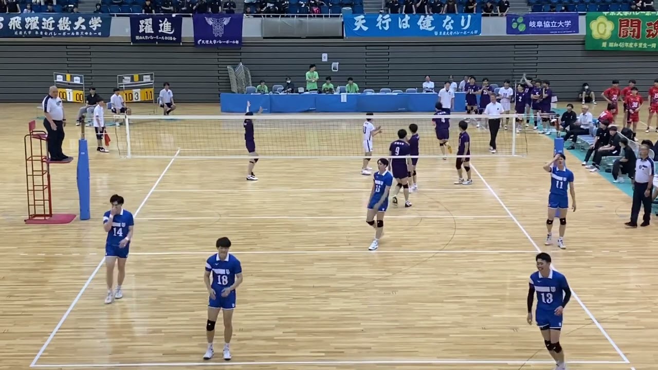 東亜大学vs天理大学　西日本インカレ　3セット目