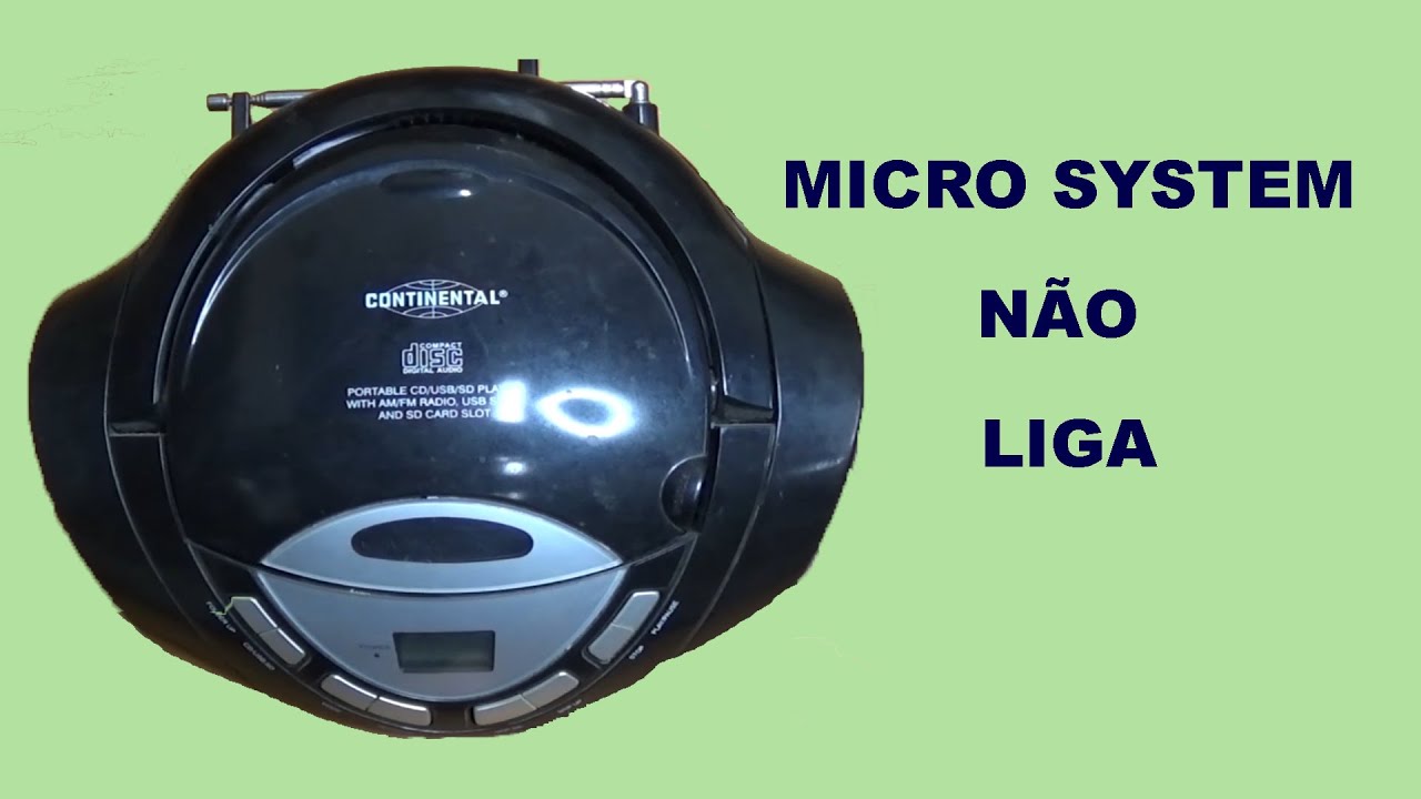Conserto de rádio micro system que não liga