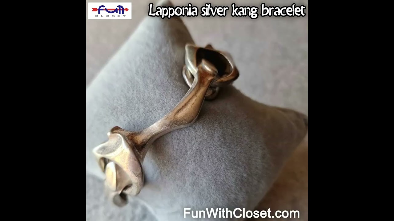 Lapponia 925 silver kang bracelet