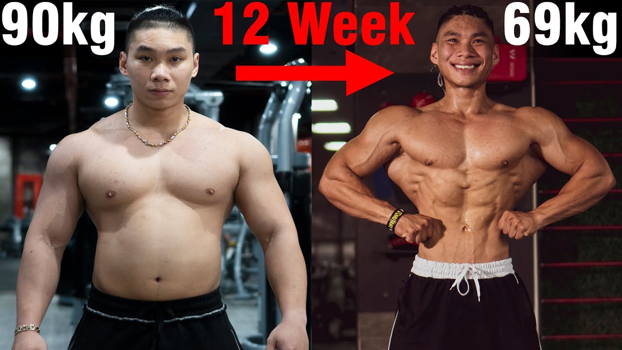 Quá Trình 12 Tuần Siết Cân Giảm Mỡ Tăng Cơ Của Dân Thể Hình - ĐỘNG LỰC TẬP GYM