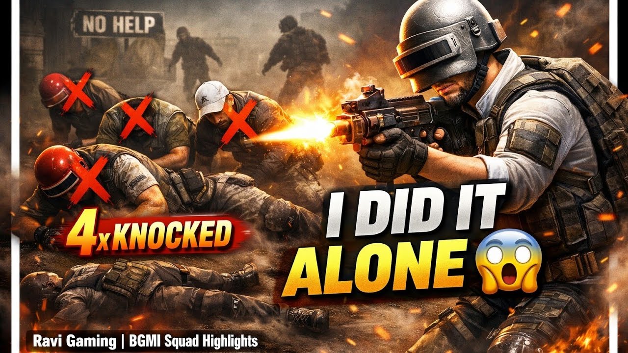4 Knocks Alone & Sweet Revenge 💥 | BGMI Squad vs Squad Highlights