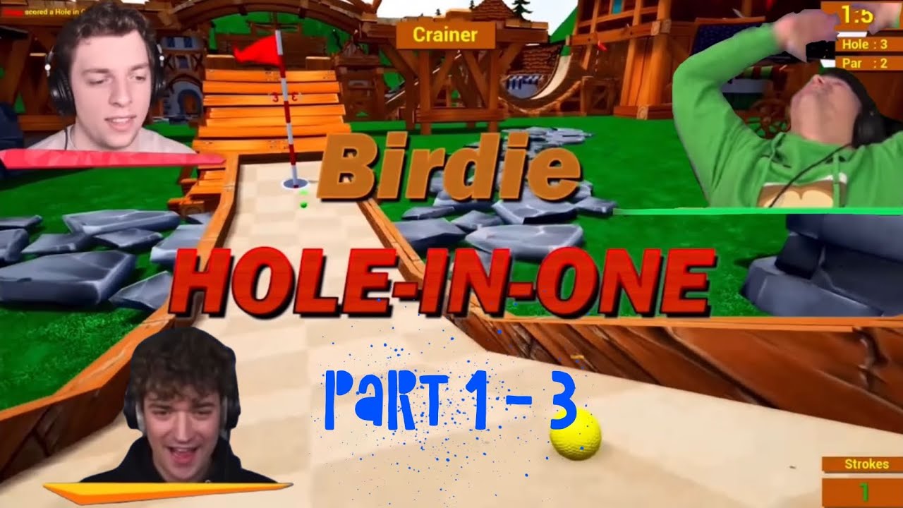 HILARIOUS Golf It Hole in One compilation (Parts 1 - 3) ft. Slogo, Jelly and Crainer