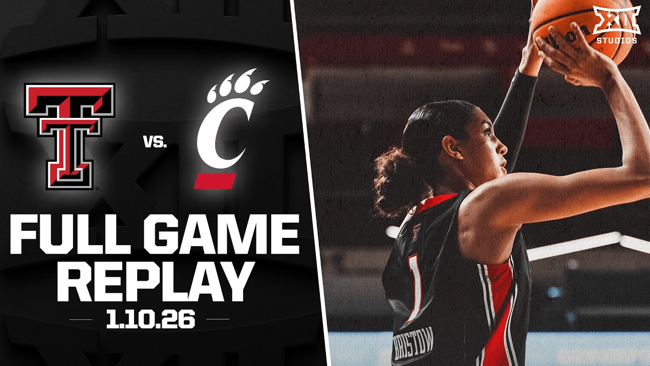 Texas Tech vs. Cincinnati Full Game Replay (1.10.26) | 2025-26 Big 12 Women's Basketball