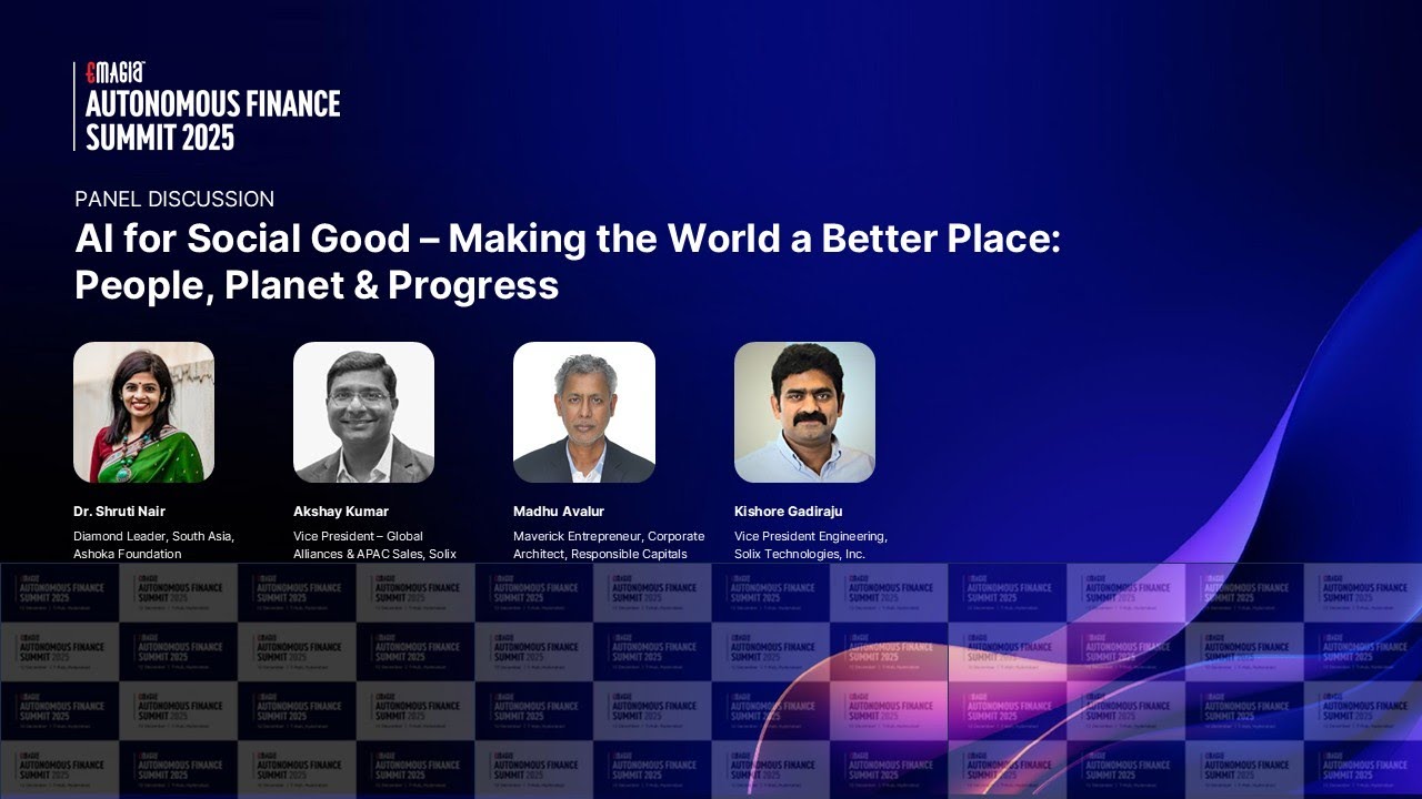 AI for Social Good: People, Planet & Progress | AFS 2025 Panel | Autonomous Finance Summit