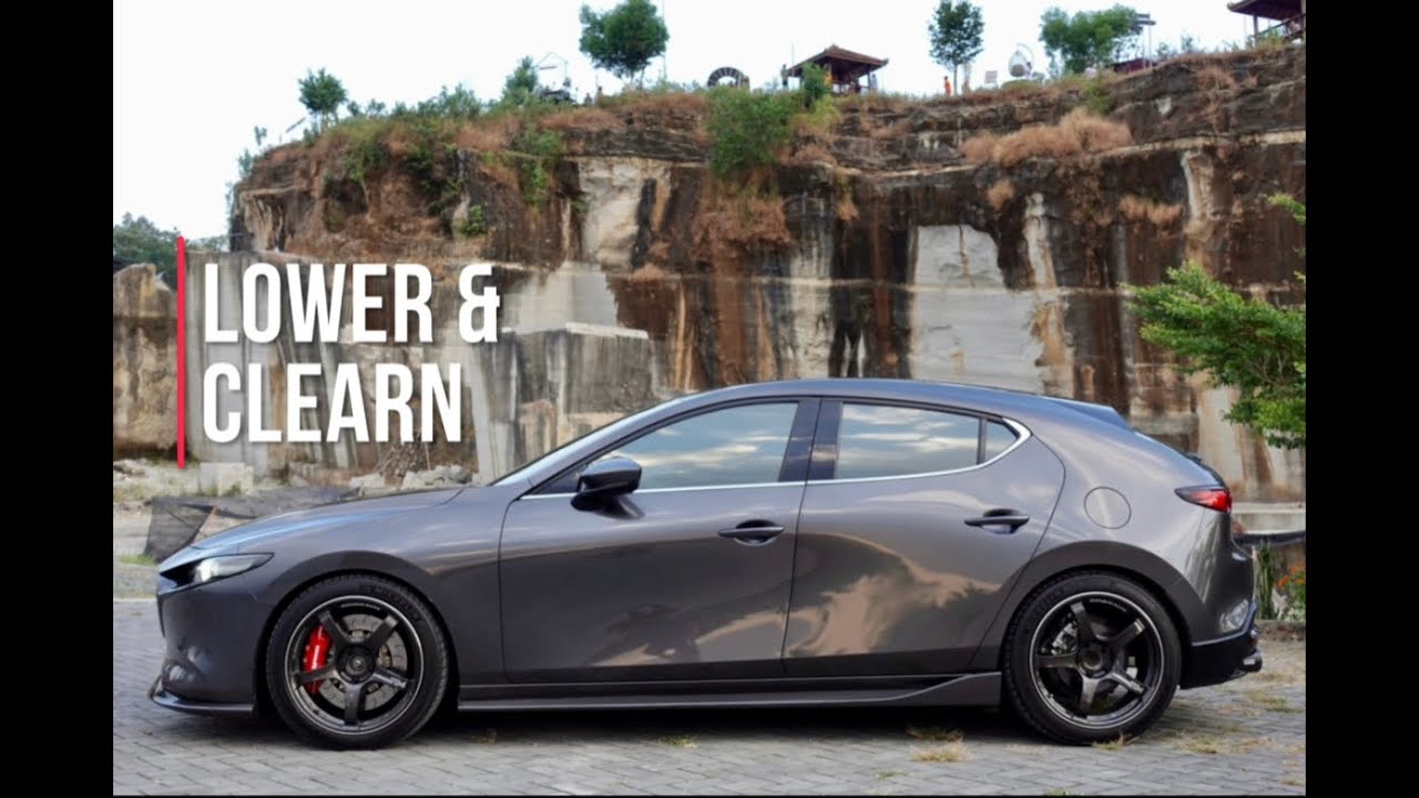Scenes from video “Mazda 3 HB Lower & Clean” Modification