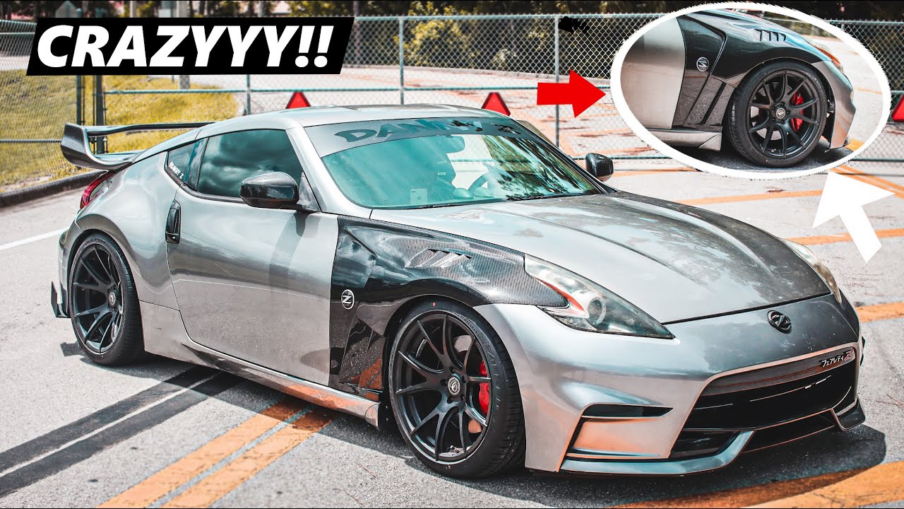 INSANE Carbon Fiber Fenders INSTALL!! Nissan 370z   **gtr style**