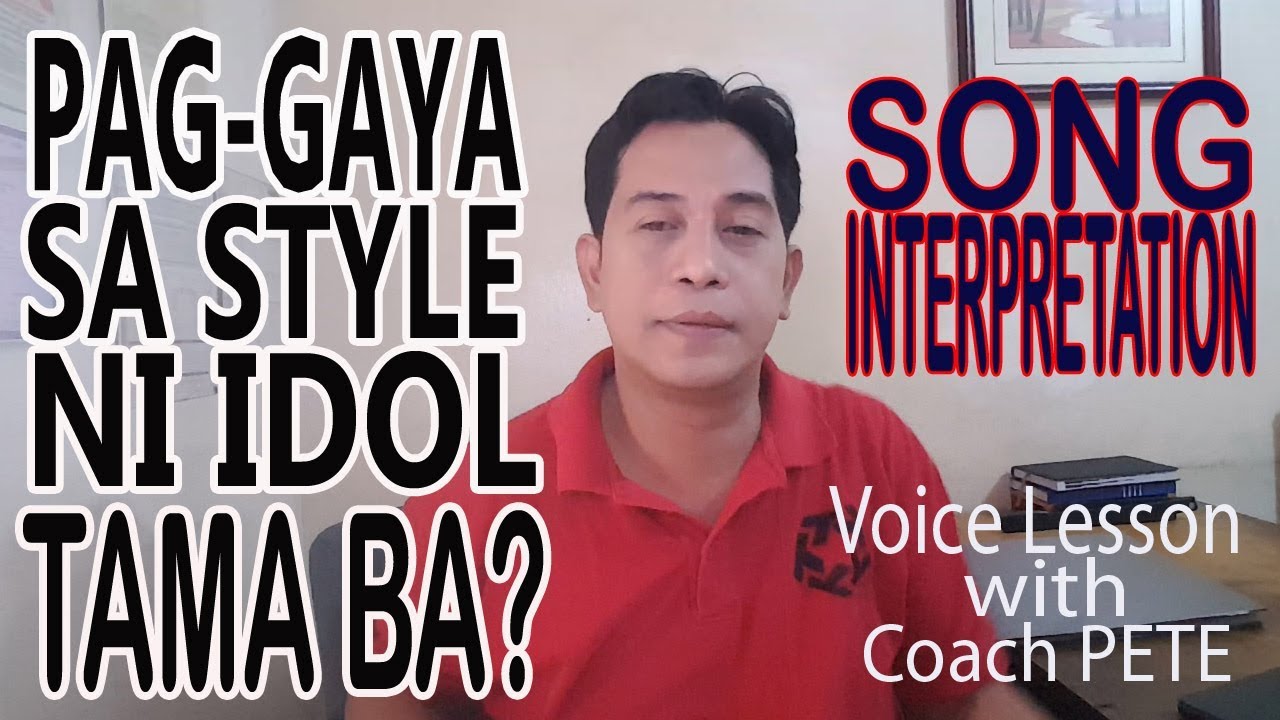 Pag-gaya sa style ni idol, tama ba? Song Interpretation