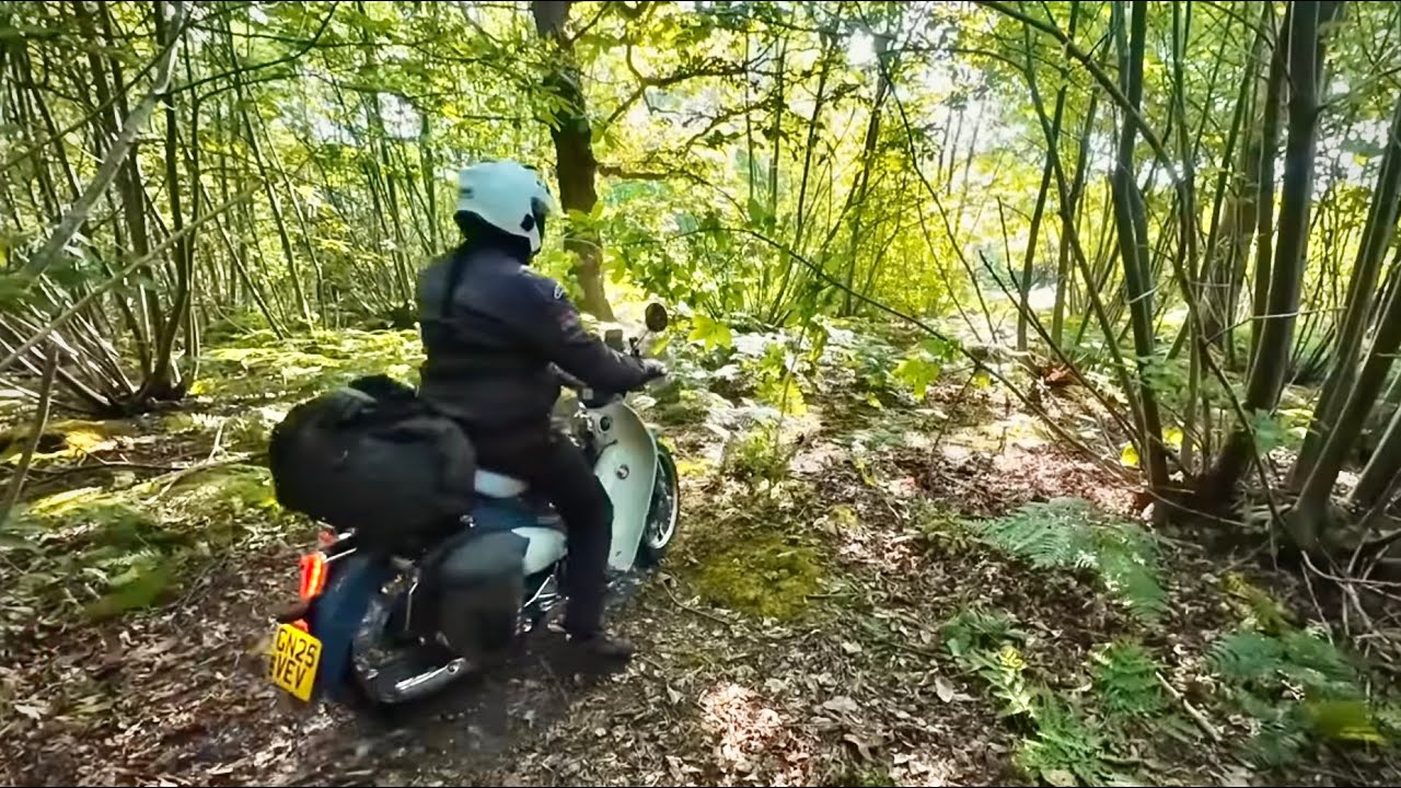 Honda Supercub Stealth camp.