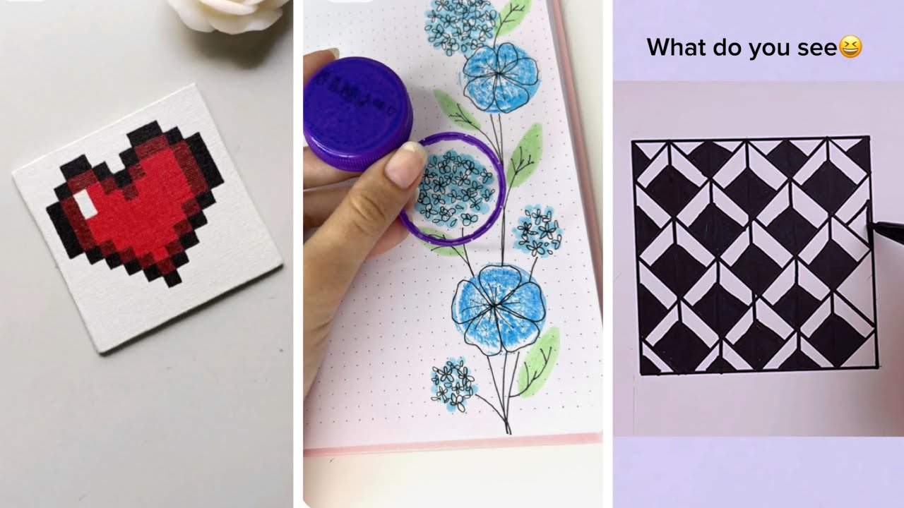 Easy Creative Art hacks when you’re bored || Drawing Tutorial step by step #painting