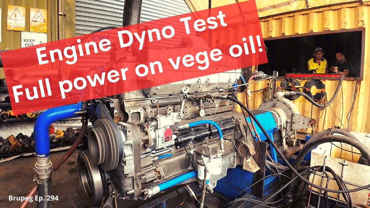 Brupeg's Engine Dyno Test - Full power on Vege oil - Project Brupeg Ep.294
