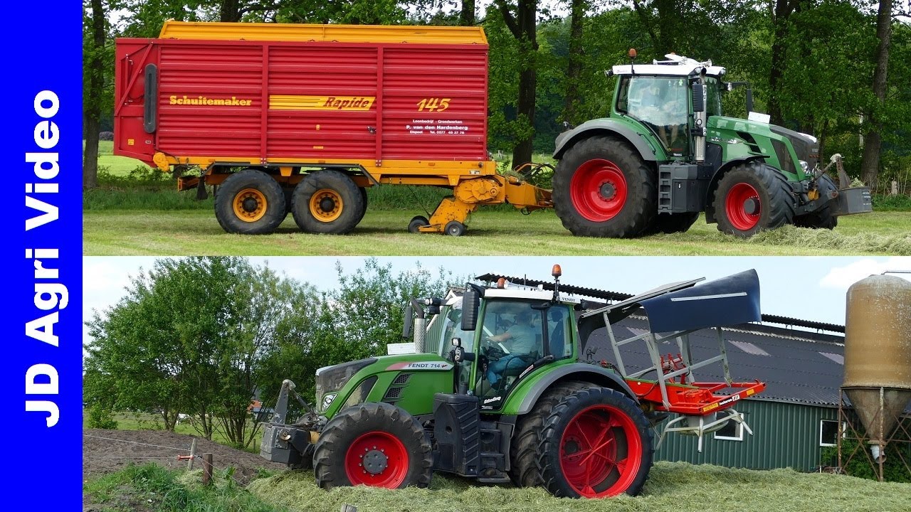 Fendt 828 + 714 | Gras inkuilen | P van den Hardenberg Elspeet | 2022 | Grass silage | Schuitemaker
