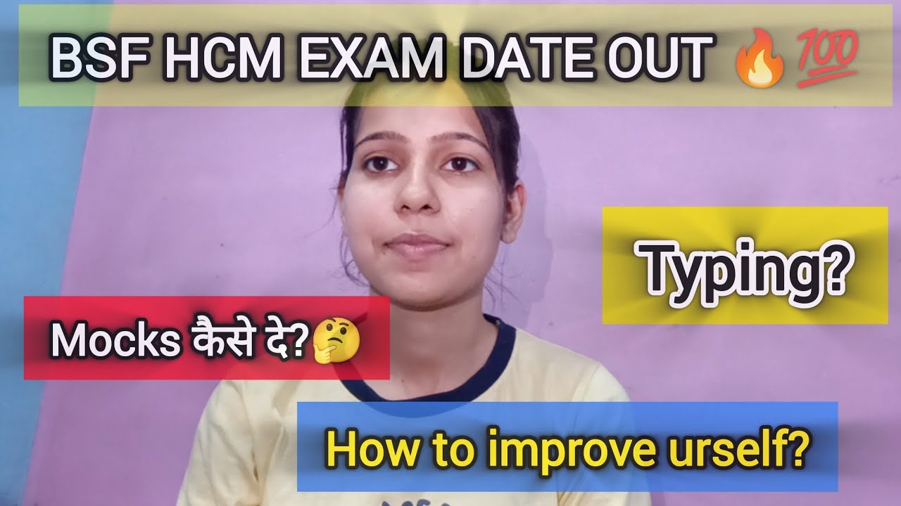 Finally BSF HCM 👮exam date out💯🔥|Now what should we do? Last time revision 🫠 Mocks 🤔.....