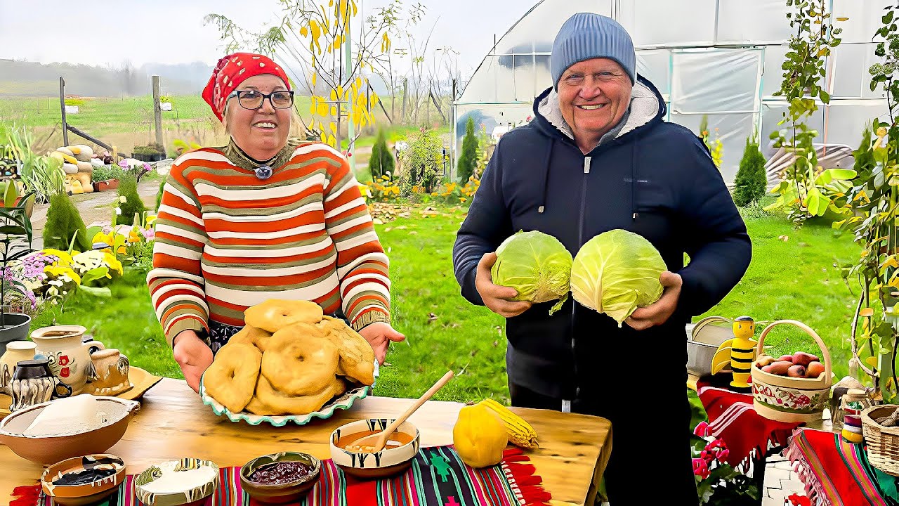 Last Autumn Day: Village Langos, Sauerkraut