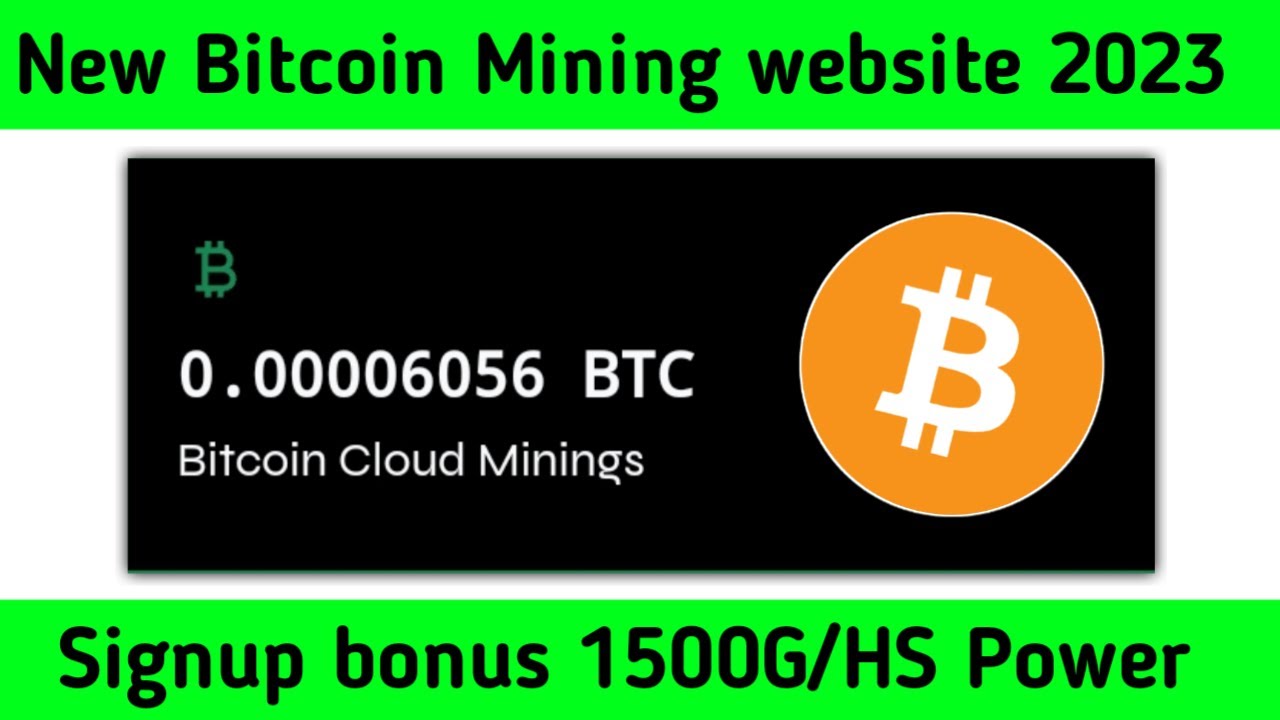 New Bitcoin Cloud Mining website 2023