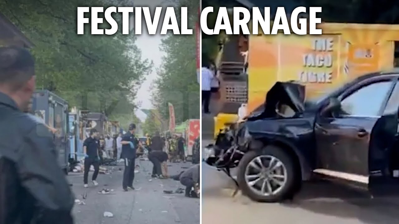 Several dead as car ploughs into Vancouver festival crowd leaving bodies in street