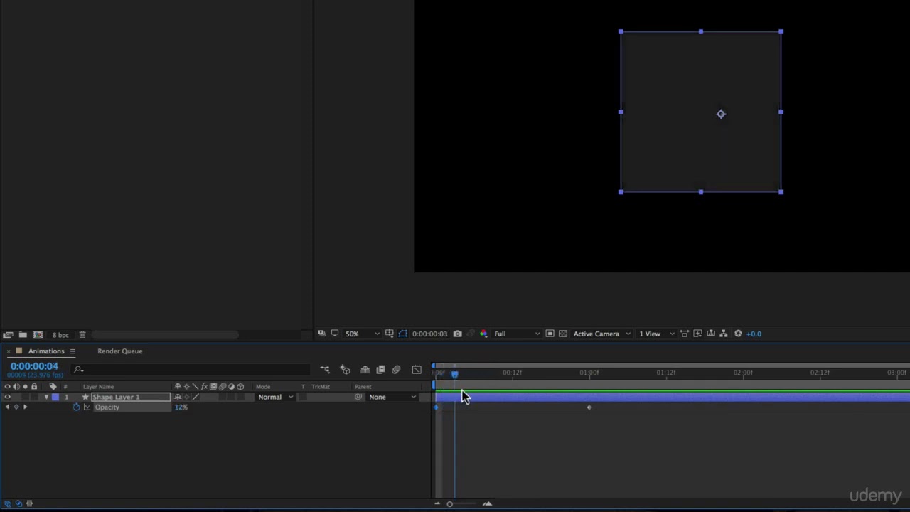 Learn it After Effects CC Masterclass 9# Adding and Editing Keyframes - Opacity Animations