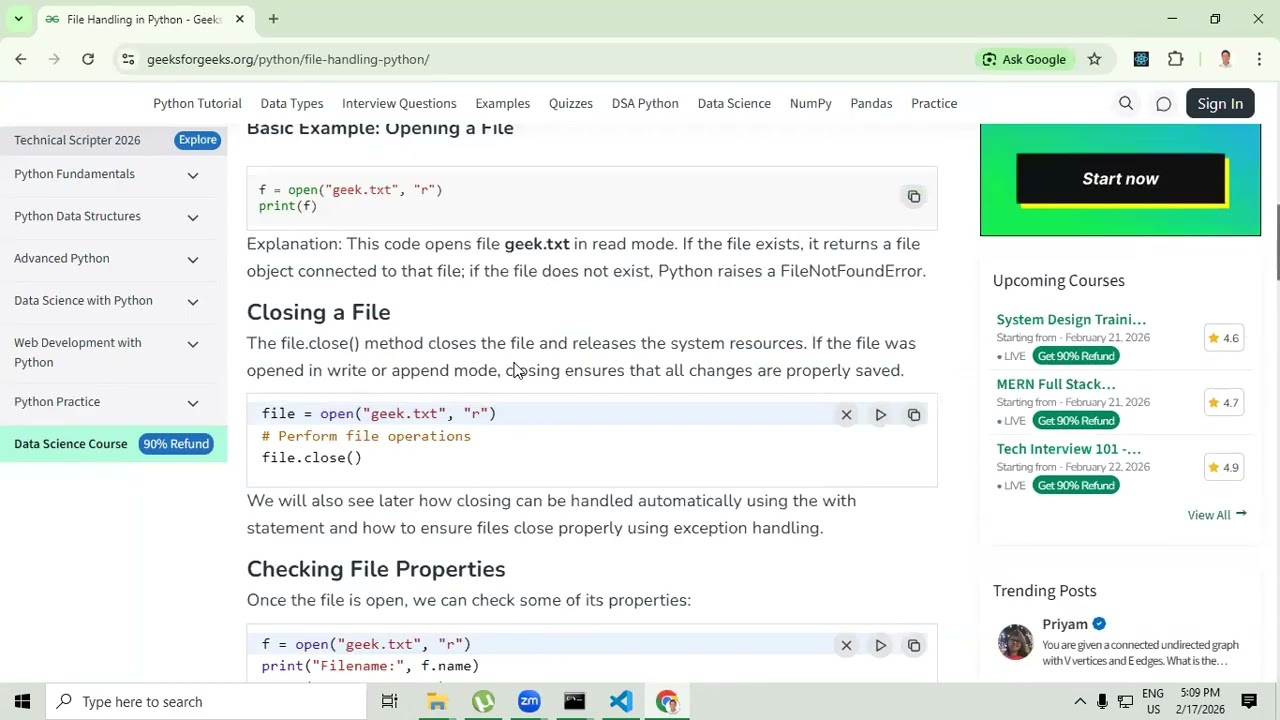 File Handling in Python