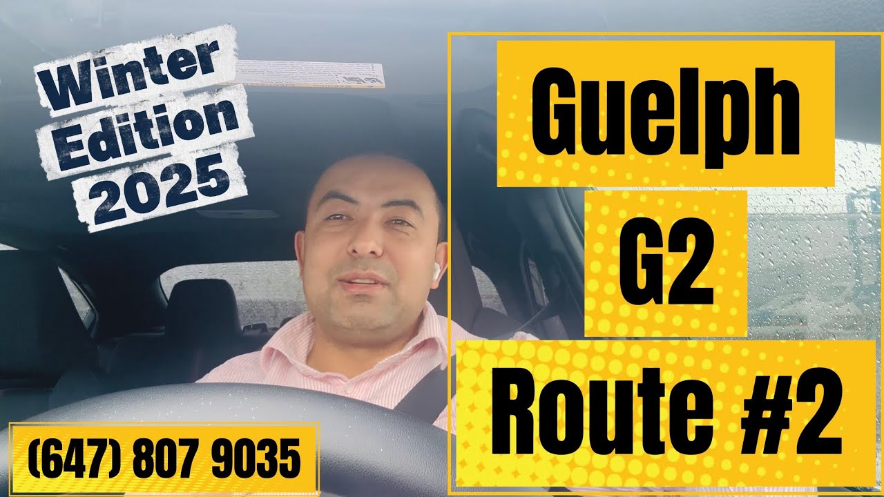 Guelph G2 Road Test Route #2 (Winter Edition)