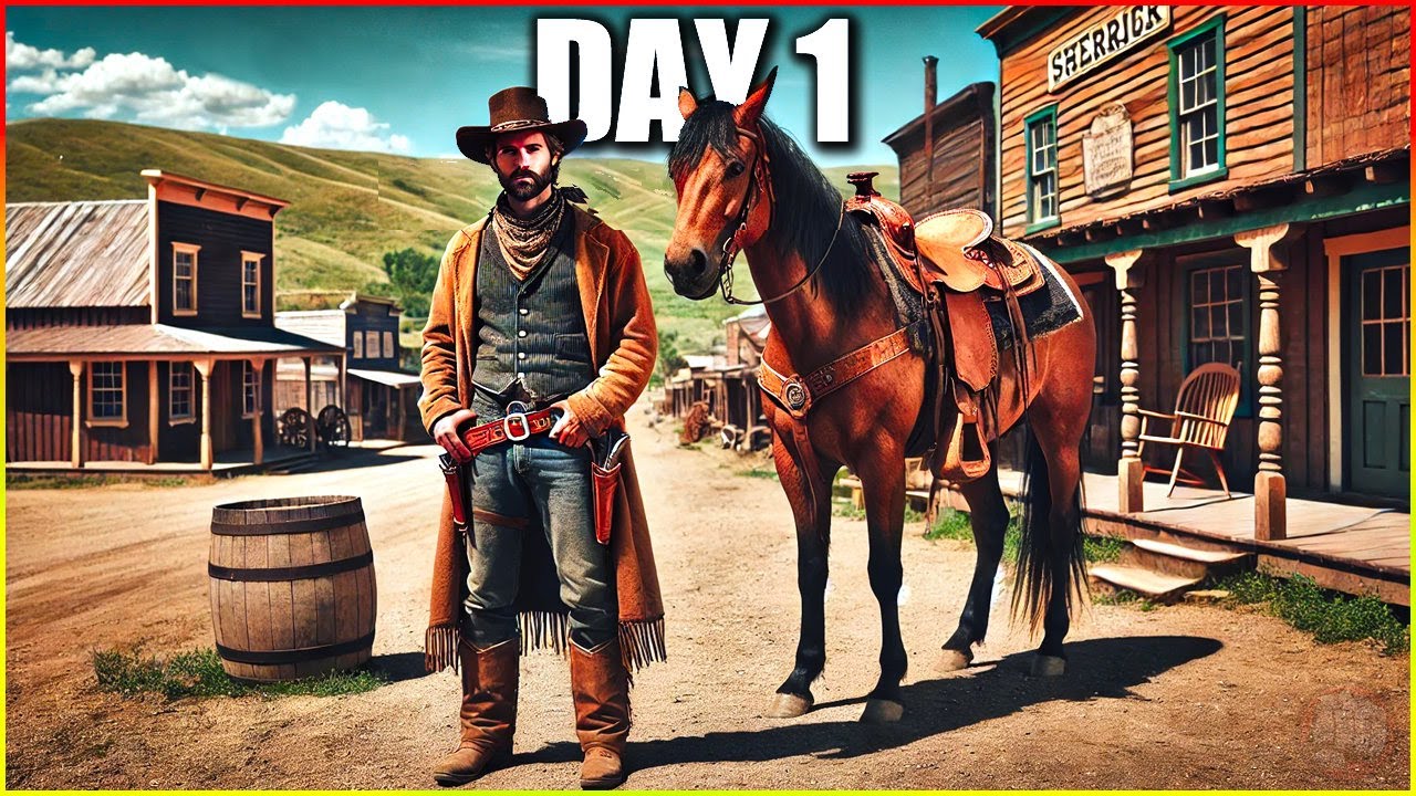 Day 1 in This Wild West Settler Craft Build Survival Game | Frontier Legends