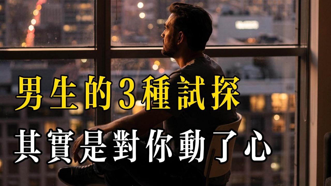 男生的 3 種試探，其實是對你動了心