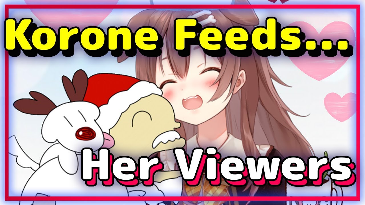 【ENG Sub】Inugami Korone - Feeds Her Viewers their own Yubi in a Christmas Cake