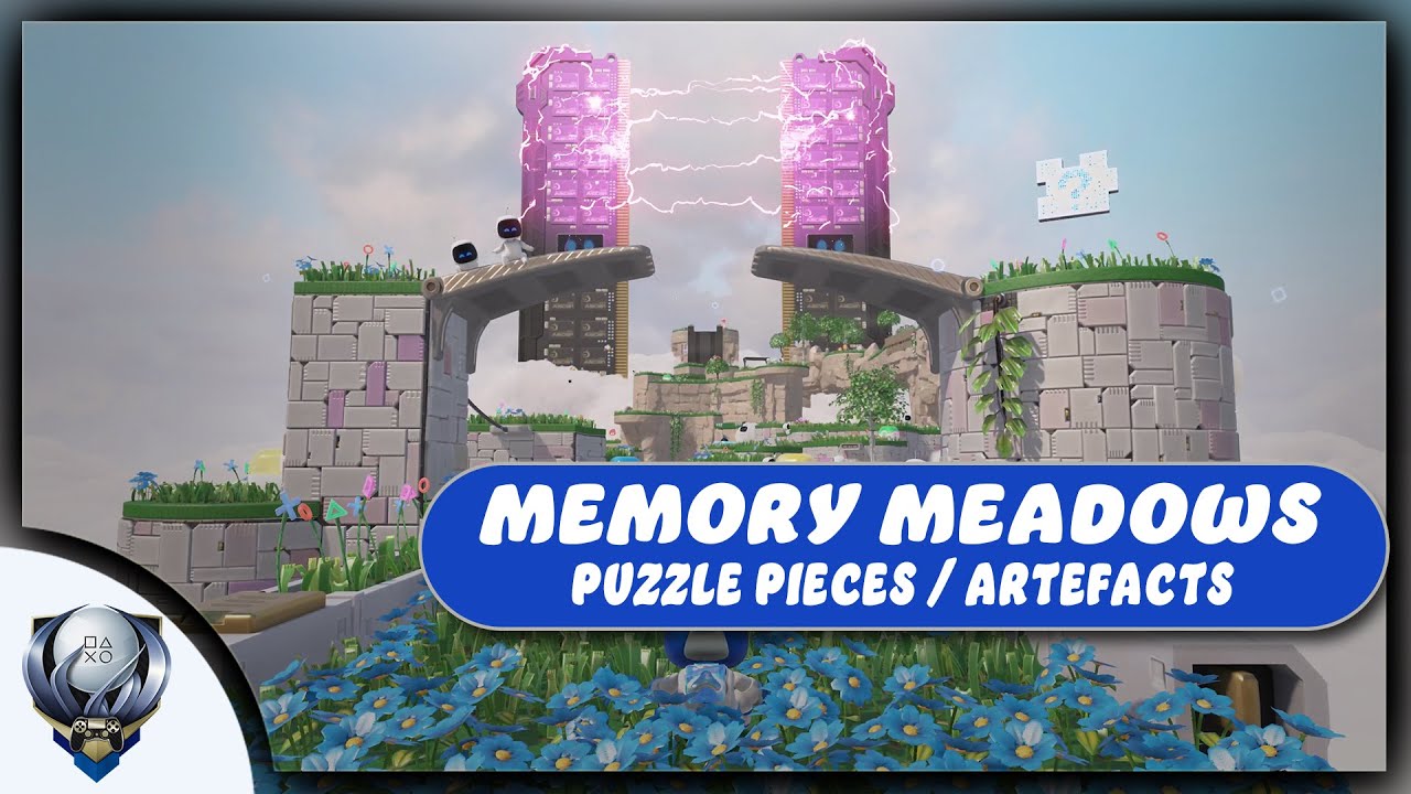 Astro's Playroom - All Puzzle Pieces and Artefact's in Memory Meadows
