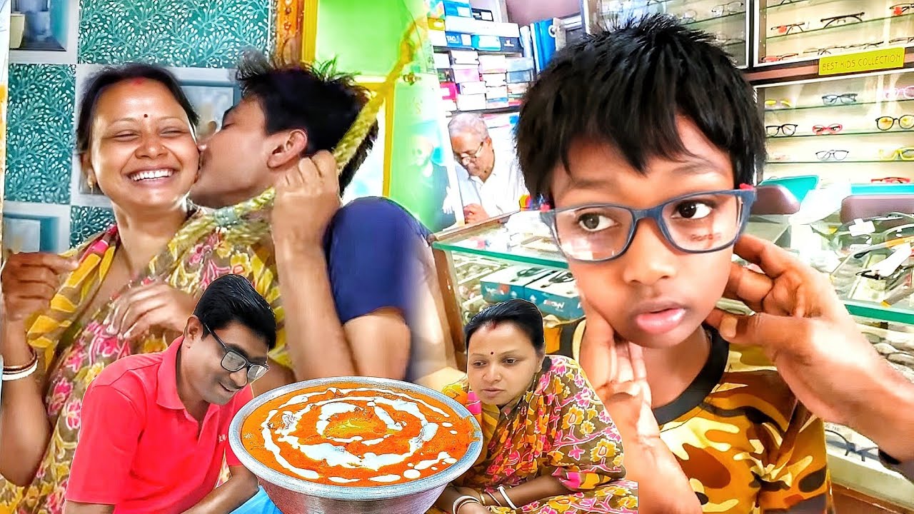 আজ অসাধারন টেষ্টের বাটার চিকেন আর ধনিয়া পরটা পেয়ে ঋতম খুব খুশি ৷৷ আজ ঋভুর নতুন চশমা করতে গেলাম ৷৷