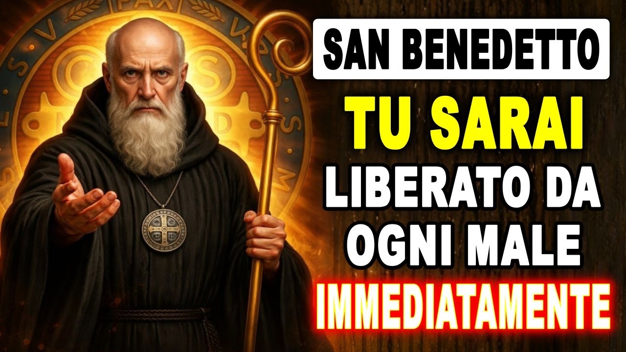 🛑 Preghiera Potente a SAN BENEDETTO per scacciare ogni Male IMMEDIATAMENTE!