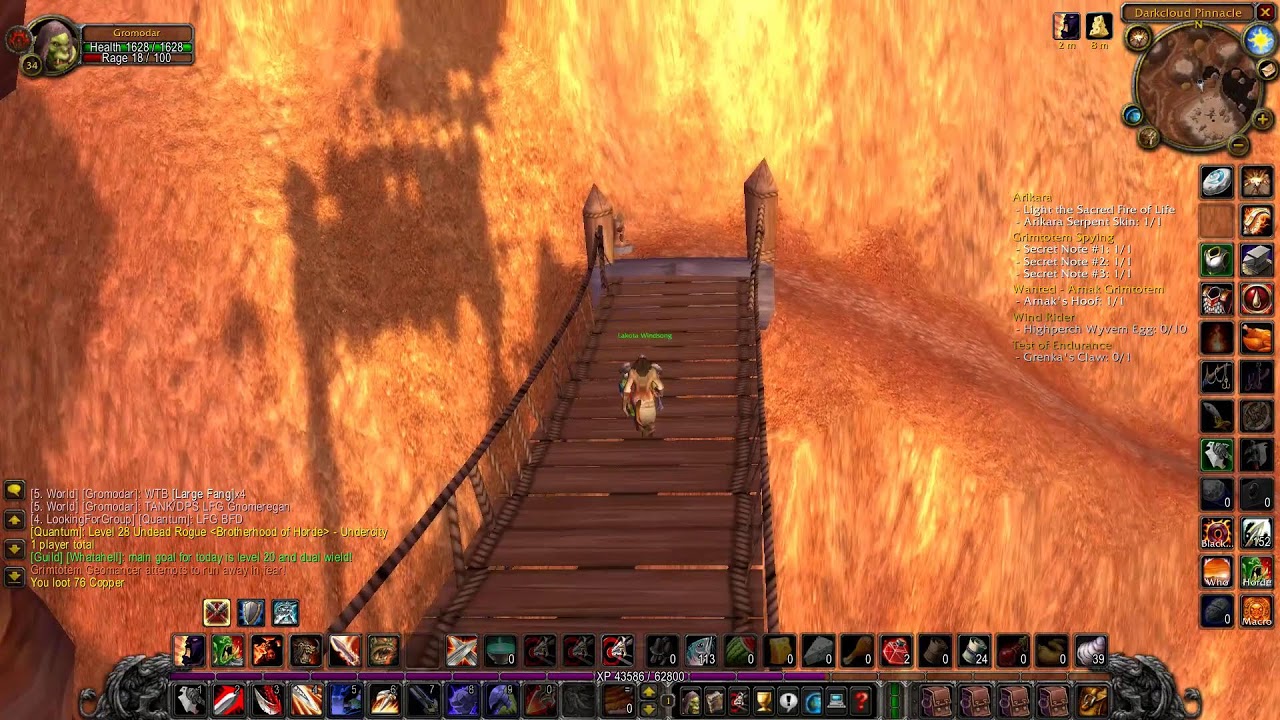 Ashen WoW - Fresh Blizzlike WoW Vanilla Private Server 2025 - Leveling Orc Warrior [Patch 1.2][PvP]