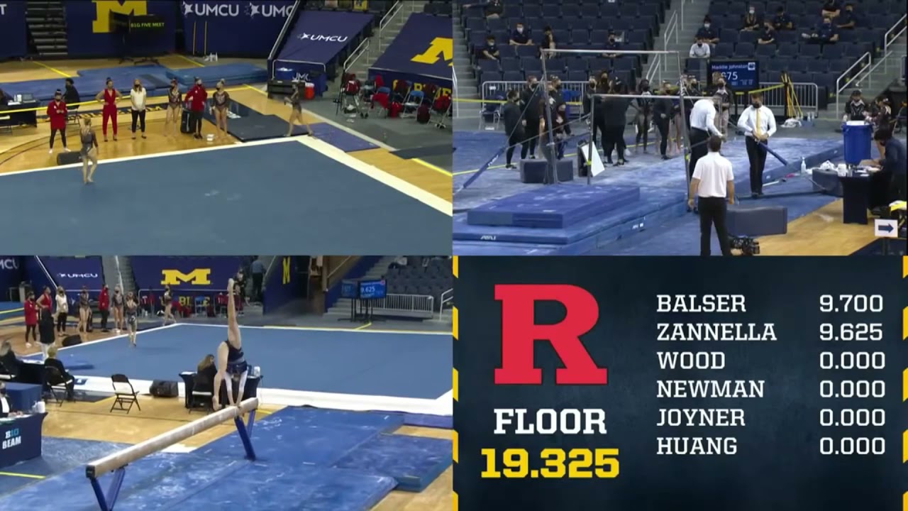 Natalie Cross (Penn State) Beam 2021 Michigan B1G Five 9.9