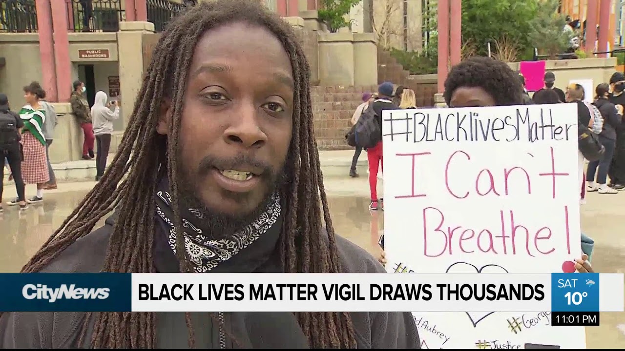 Calgary’s Black Lives Matter vigil draws thousands