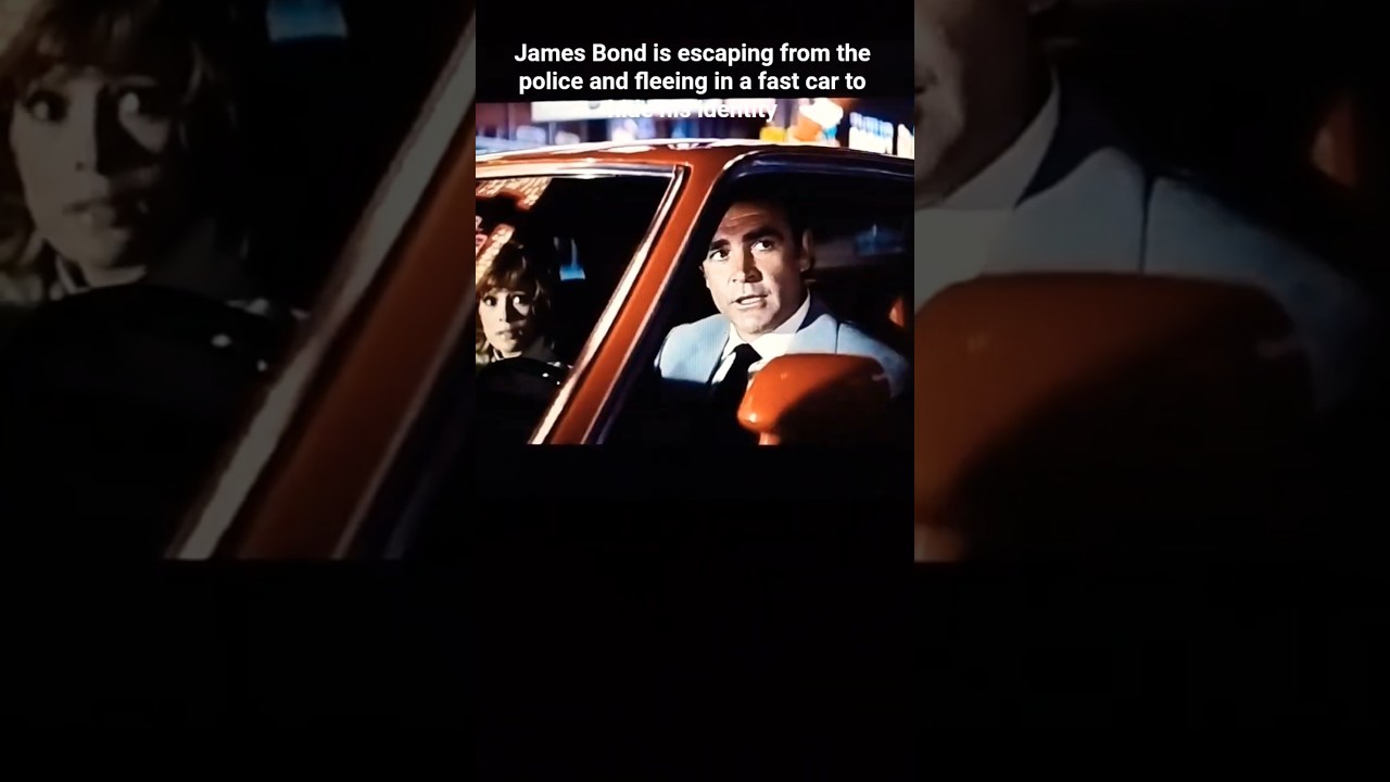 James Bond and the police in a high-speed car chase #007 #jamesbondmovies #actionmovies #movieclips
