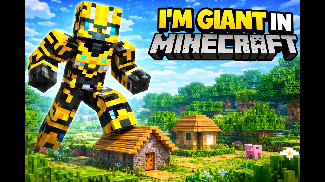 i Became a giant in Minecraft...