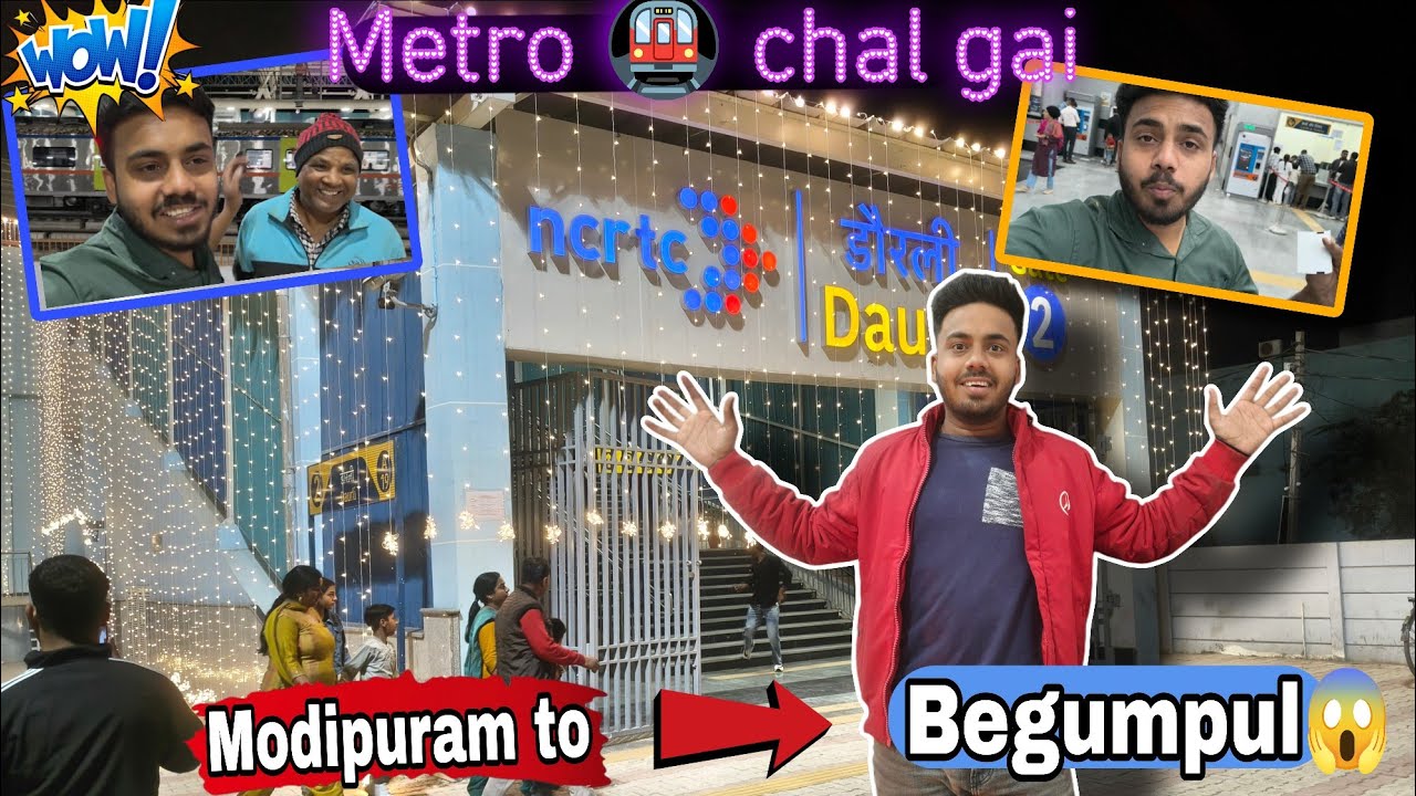 Gyss ajj toh meerut metro 🚝 Chal Gai me gaya tha begumpul Gumne 😂 or fir jo huaa 🤔😱😂🙂‍↕️❌