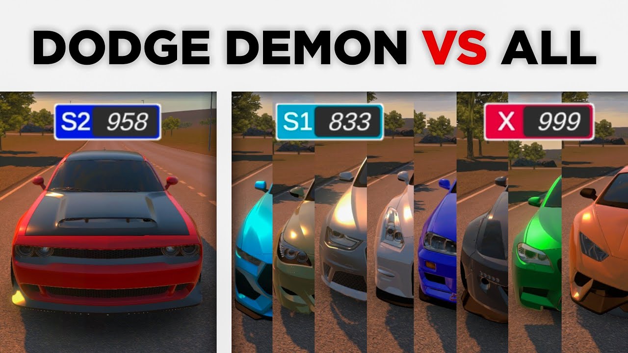 Dodge Demon VS ALL TUNED cars | Drag Race | Apex Racing