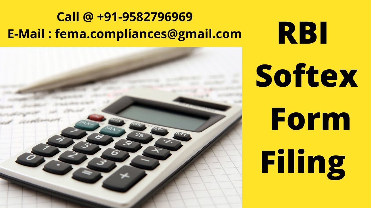 Compliance of RBI SOFTEX Form | Call @ 9582796969
