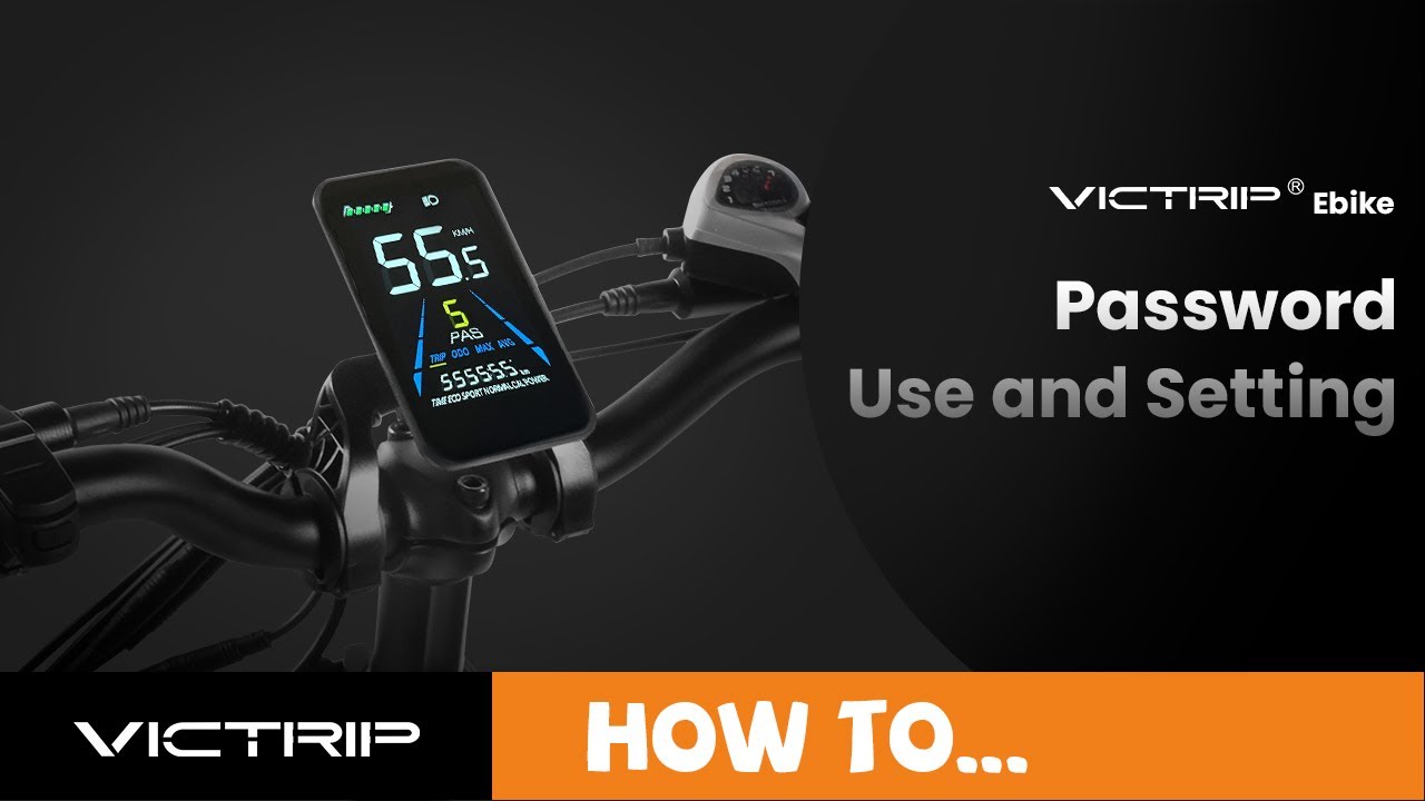 Victrip E-Bike Password Use and Setting