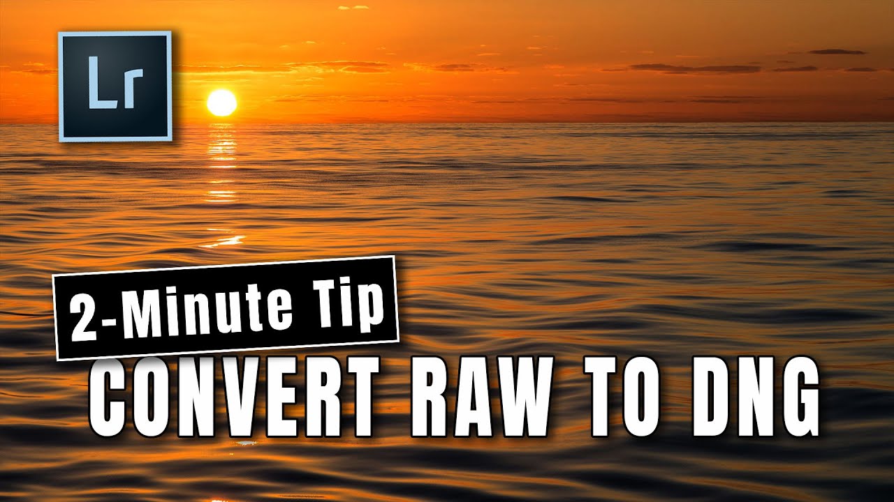 How to convert RAW to DNG in Lightroom Classic - 2-min tip