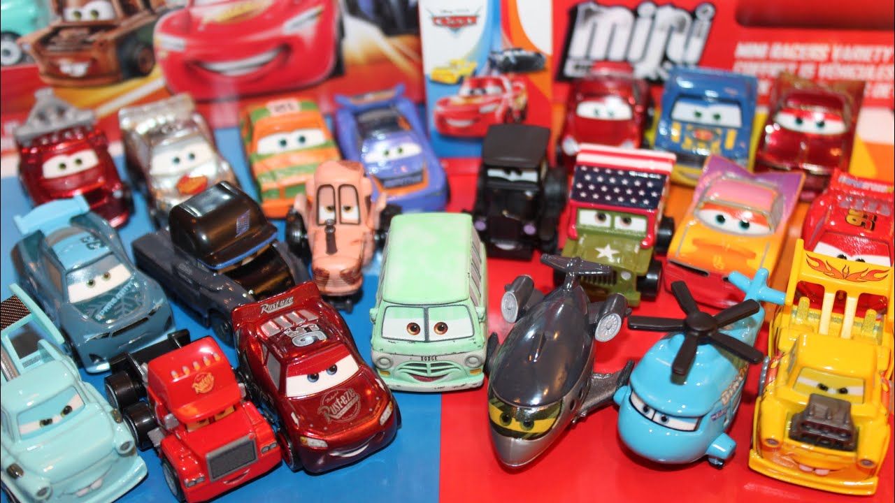 Mattel Disney Cars 2021 Mini Racers Mega Unboxing 50+ — Racing Red, Next-Gens (20 шт., поштучно)