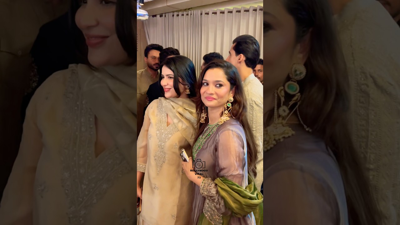 #ankitalokhande & #khanzaadi Together At Awez Darbar Birthday Party 😊 #ytshorts #shorts