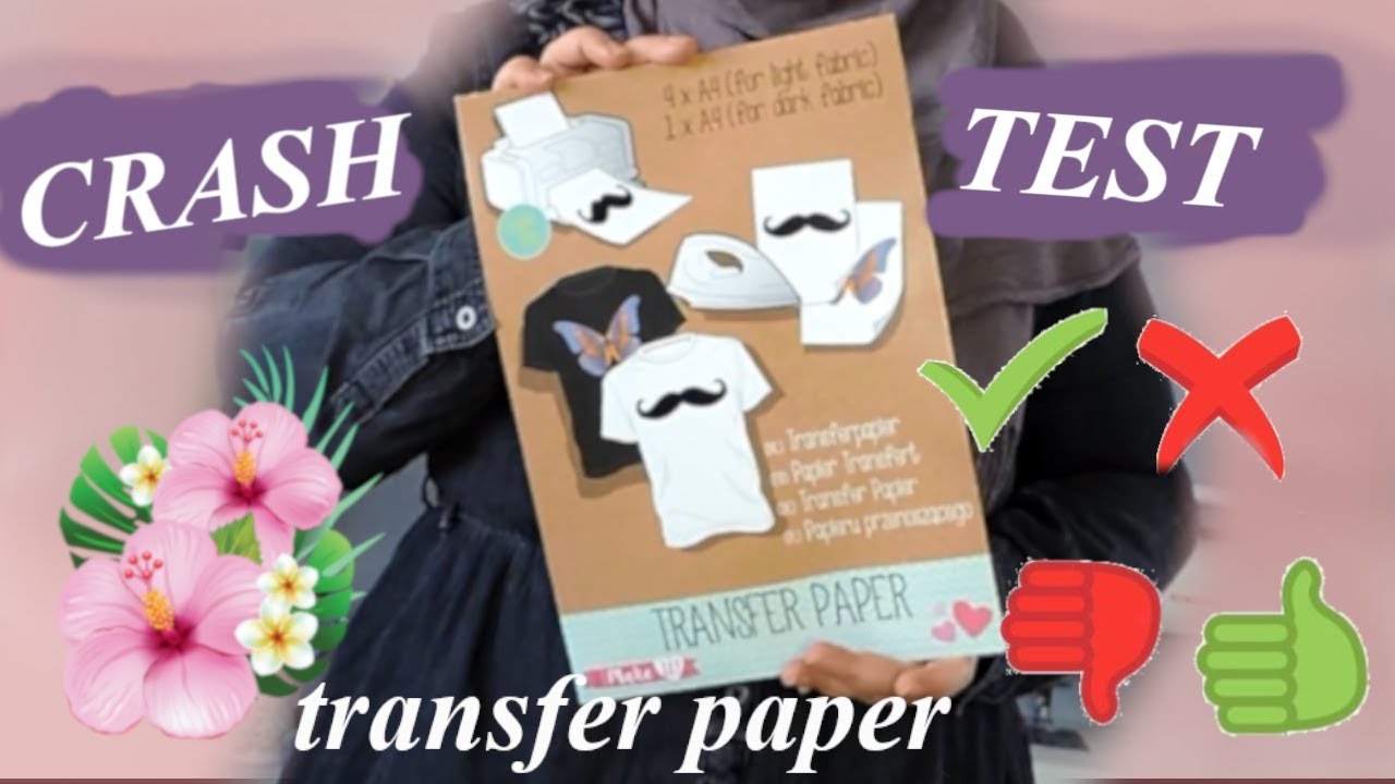 CRASH TEST papier transfert [ de chez Action ]