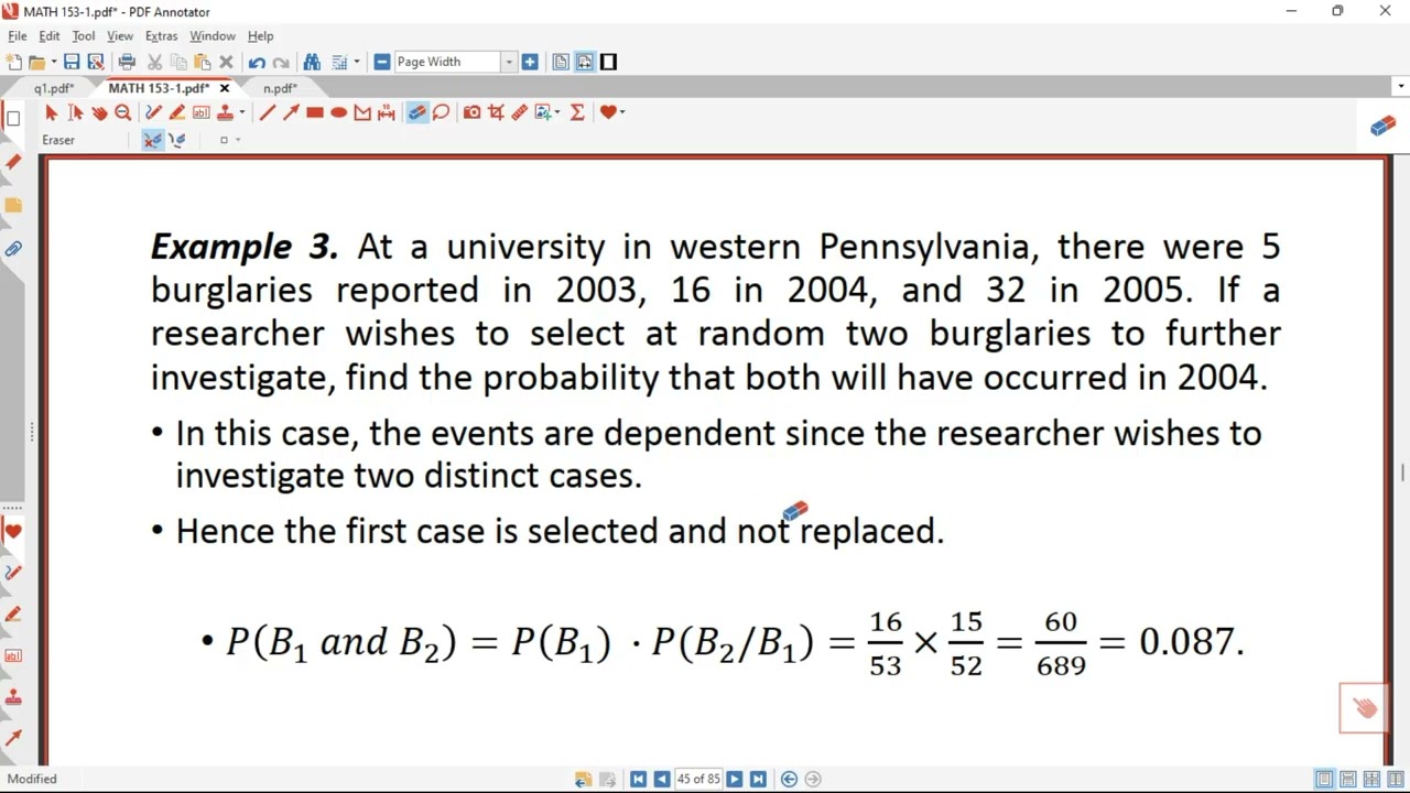 Multiplication Rule II Independent Event II Dependent Event