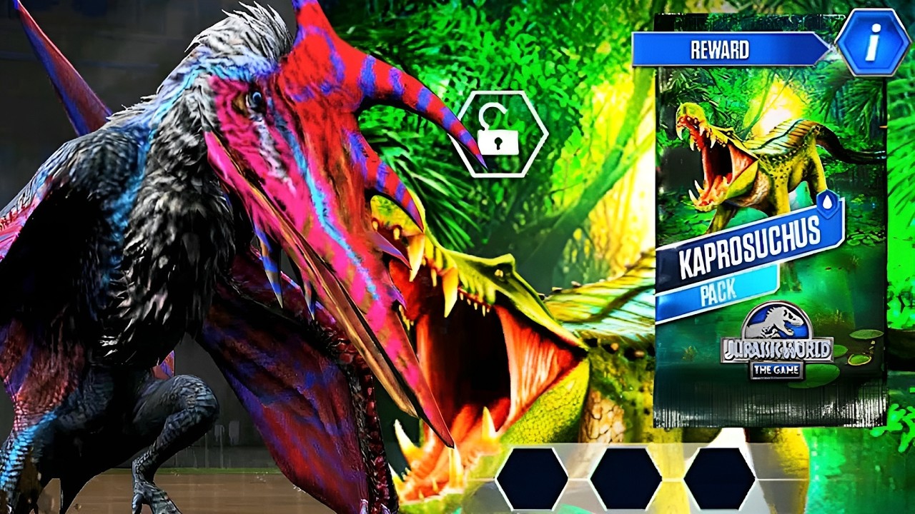 PTERAQUETZAL UNLOCKED KAPROSUCHUS MAX LEVEL 40 | JURASSIC WORLD THE GAME
