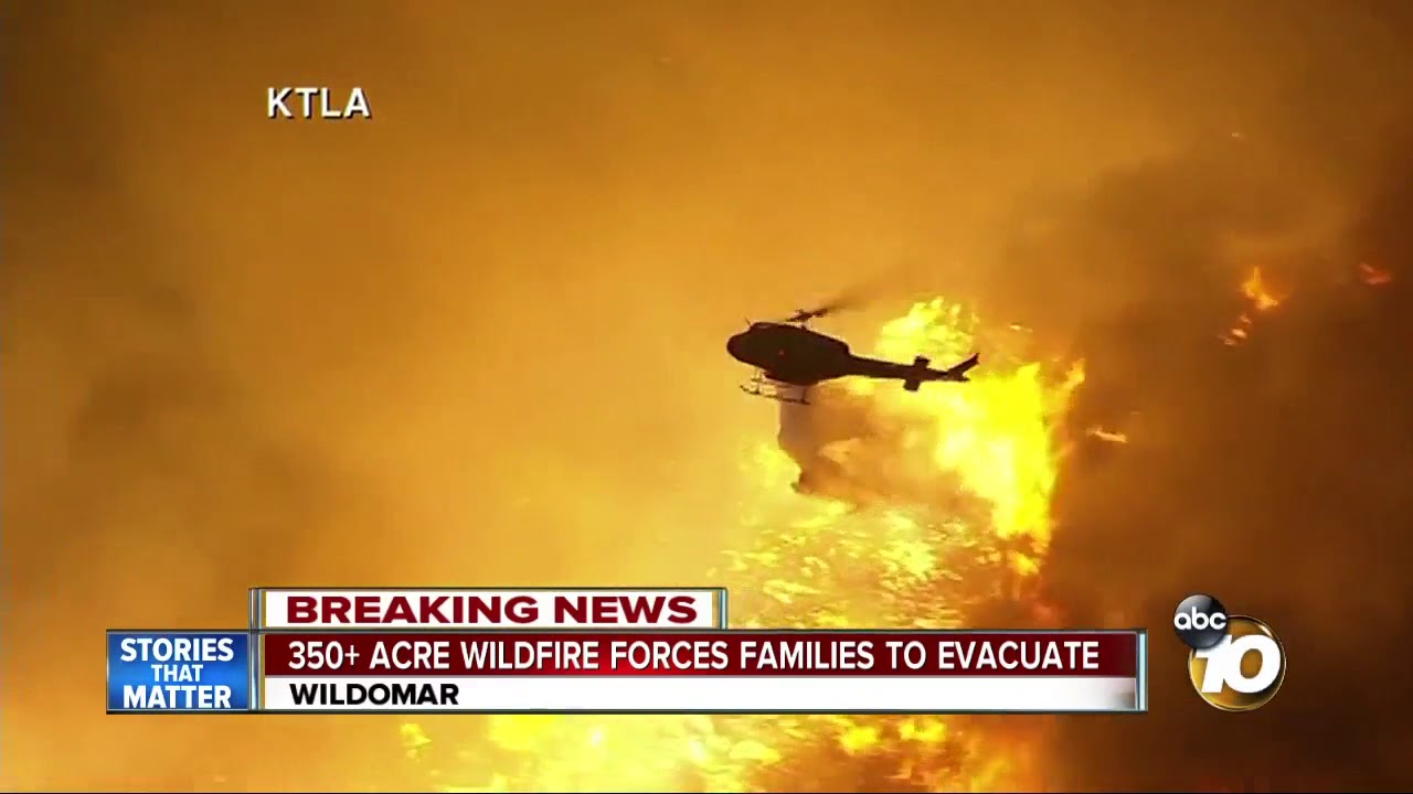 350+ acre wildfire forces families to evacuate